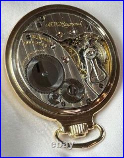 1923 Elgin Grade 478 16s 21j B. W. Raymond RR Pocket Watch Elgin Dial 10k GF Case