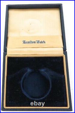 1923 HAMILTON 912 12S 17J DIGITAL SECONDS POCKET WATCH With 14K G. F. CASE + BOX