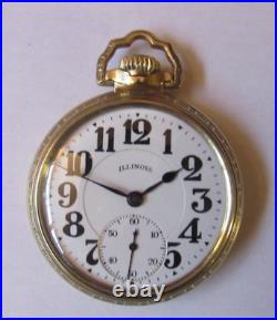 1923 Illinois Bunn Special 21j 16s Railroad Pocket Watch In Bunn Special Case