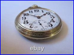 1923 Illinois Bunn Special 21j 16s Railroad Pocket Watch In Bunn Special Case