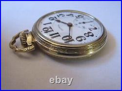 1923 Illinois Bunn Special 21j 16s Railroad Pocket Watch In Bunn Special Case