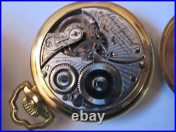 1923 Illinois Bunn Special 21j 16s Railroad Pocket Watch In Bunn Special Case