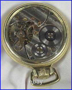 1923 Illinois Grd 806 16s 21j Mod 9 RG Pocket Watch Illinois Dial 10K GF GB Case