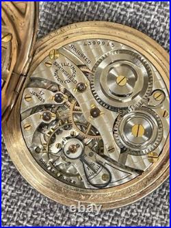 1923 Illinois Pocket Watch 12s 17j Gr 405 Art Deco Ornate Gold Filled Case Runs
