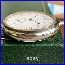 1924 Illinois Grade 405 SERVICED 17J 12S Display Back Case Pocket Watch