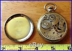 1925 Ball Pocket Watch Size 16, 21 Jewels Wadsworth 14k Gold Filled Case
