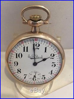 1925 South Bend 227 21J 16S Panama YGF Case Pocket Watch BIN $195