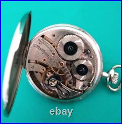 1926 WALTHAM Platinum 950 Case Hand-wound Silver Pocket Watch Used With Box