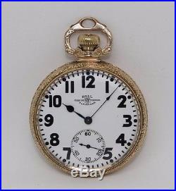 1927 Ball Hamilton Gr 999P 16S 21J OF Wadsworth Ball GF Case RR Pocketwatch Runs