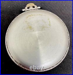 1927 Elgin Pocket Watch 15 Jewel 12 Size Deco Style Case Mechanical Wind