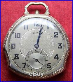 1927 Illinois Grade 405 12s 17j Pocket Watch with Fancy Case Parts/Repair