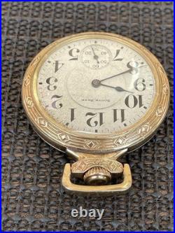 1927 South Bend Pocket Watch RR Grade 16s 21j Model 2 GF Security Case Runs