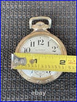 1927 South Bend Pocket Watch RR Grade 16s 21j Model 2 GF Security Case Runs