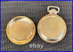 1927 South Bend Pocket Watch RR Grade 16s 21j Model 2 GF Security Case Runs