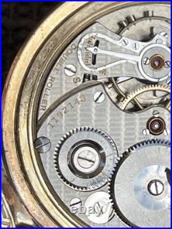 1927 South Bend Pocket Watch RR Grade 16s 21j Model 2 GF Security Case Runs