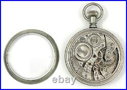 1928 Illinois 17J 16S PRECISE Double Roller Pocket Watch Salesman Case Runs