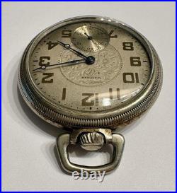 1929 Antique Waltham Pocket Watch-Keystone Case-Grade 610-Size 16s-7j