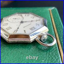 1929 Hamilton Grade 912 Octagon Case 14K Gold Filled 12S 17 Jewels Pocket Watch