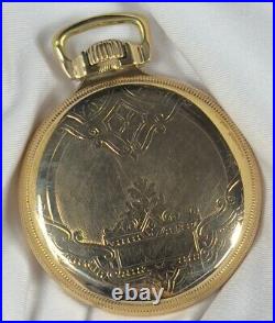 1929 Illinois Bunn Special 16s 21j 60hr Mod 14 RG Pocket Watch 10K GF Case withFOB