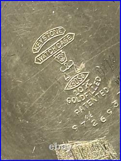 1929 Illinois Bunn Special 16s 21j 60hr Mod 14 RG Pocket Watch 10K GF Case withFOB