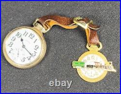 1929 Illinois Bunn Special 16s 21j 60hr Mod 14 RG Pocket Watch 10K GF Case withFOB