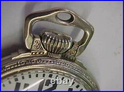 1935 Hamilton 992e Elinvar Railroad Pocket Watch 16s 21j 14k White Gf Ball Case