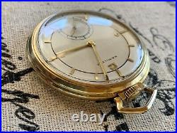 1937 921 Hamilton Pocket Watch 14k Gold Filled Case 10S 21J Model 1 In Case