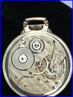 1937 Hamilton 992E Elinvar Pocket Watch WGF 14K Gold Filled #8 Wadsworth Case