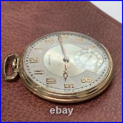 1937 Waltham Arabic Dial Pocket Watch 12S 17 Jewels 10K Gold Filled Case