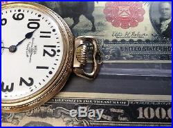 1939 Ball 21 Jewel 999p Pocket Watch In 16 Size Ball Case Railroad Estate Fresh