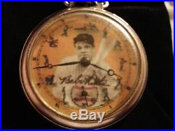 1940s 16S Ingersoll Baseball Babe Ruth Theme Dial & Case Runs Well