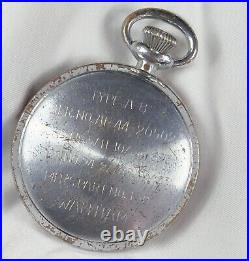 1944 Waltham 16s 7j Grd Timer Mod Military Pocket Watch WWII AF Base Metal Case