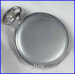 1944 Waltham 16s 7j Grd Timer Mod Military Pocket Watch WWII AF Base Metal Case