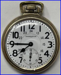 1946 Hamilton (992b). Model 5, Lever Set, 16s, 21 J. 10k GF Case. Runs. MW-22