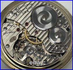1946 Hamilton (992b). Model 5, Lever Set, 16s, 21 J. 10k GF Case. Runs. MW-22