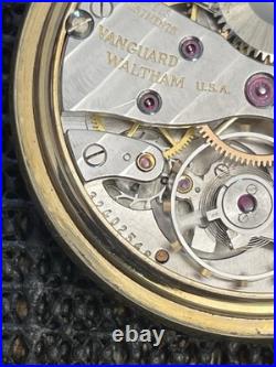 1946 Waltham Vanguard RR Grade 1908 Model 16s 23j GF Keystone Case Runs