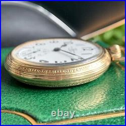 1949 Ball Grade 999B 16S 21 Jewels Railroad Grade Pocket Watch Stirrup Case
