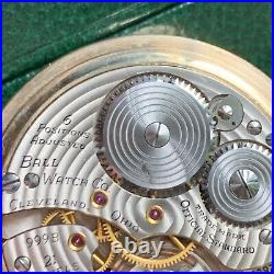 1949 Ball Grade 999B 16S 21 Jewels Railroad Grade Pocket Watch Stirrup Case