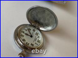 1950's Vintage Oris Hunter Case Pocket Watch Swiss Made Rare Great Condition