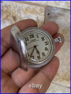1950's Vintage Oris Hunter Case Pocket Watch Swiss Made Rare Great Condition
