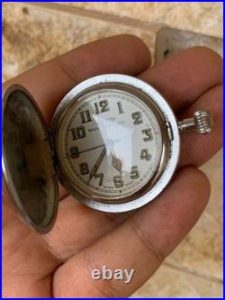 1950's Vintage Oris Hunter Case Pocket Watch Swiss Made Rare Great Condition