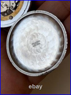 1950's Vintage Oris Hunter Case Pocket Watch Swiss Made Rare Great Condition