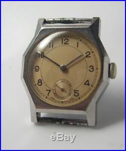1950's buren watch Borgel Francois (F B) steel Case f1
