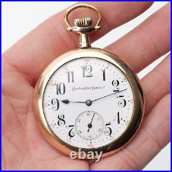 19j Burlington Special Gold Filled Pocket Watch In Original Case Running Nice