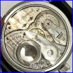 (1) One Size 16S WRISTWATCH Pocket Watch Display Case Silver Plated