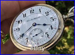 1 Star Rarity Amazing Hamilton Mod. 971 16s 21 Jewel Display Case Pocket Watch