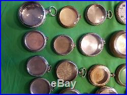 2000+ GRAMS Pocket Watch Cases 10k & 14k Gold Filled Scrap Recovery Or For Use