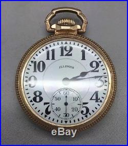 21 Jewel 60 Hour Illinois Bunn Special Pocket Watch & 10K Gold Filled Bunn Case