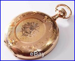 21 Jewel Waltham CRESCENT ST. HUNTING CASE 16 Size Pocket Watch c. 1905