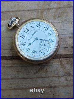 21 Jewels Hampton Railroad Watch working Rare signed Swing Gold Filled Worn Case